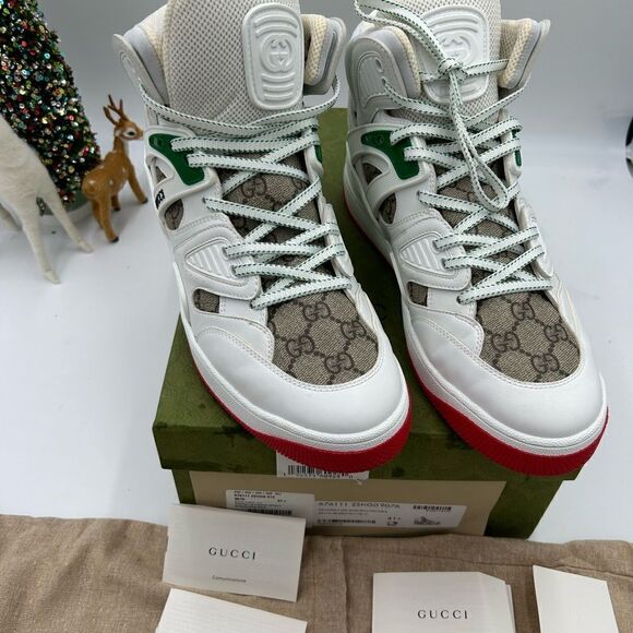 Women’s Gucci retro basket high top sneaker size 41.5 made in Italy - Picture 3 of 8